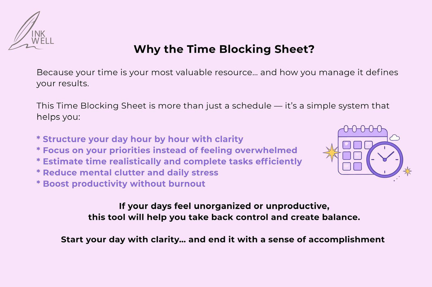 Time Blocking Sheet
