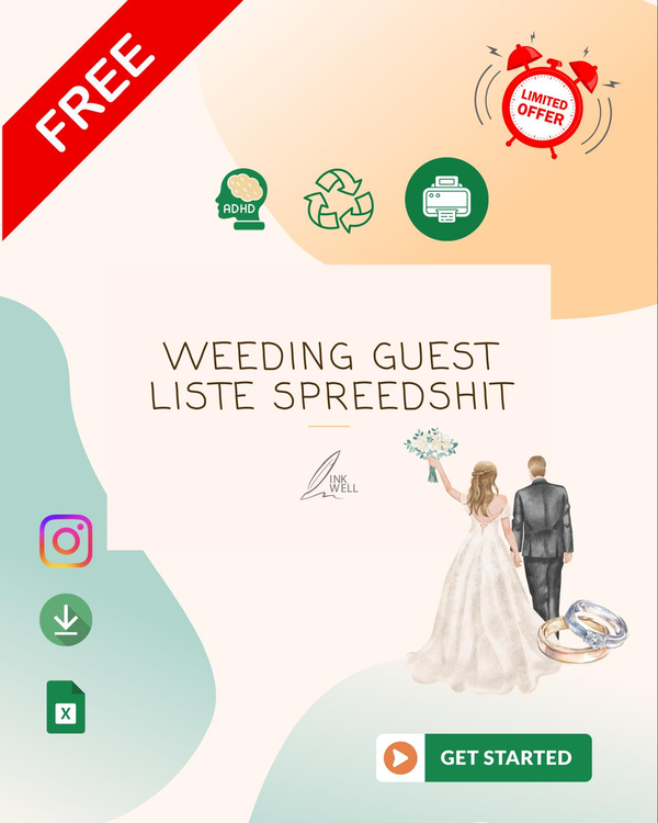 Wedding Guest List Spreadsheet
